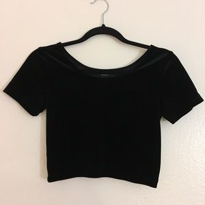 VELVET CROP TOP
